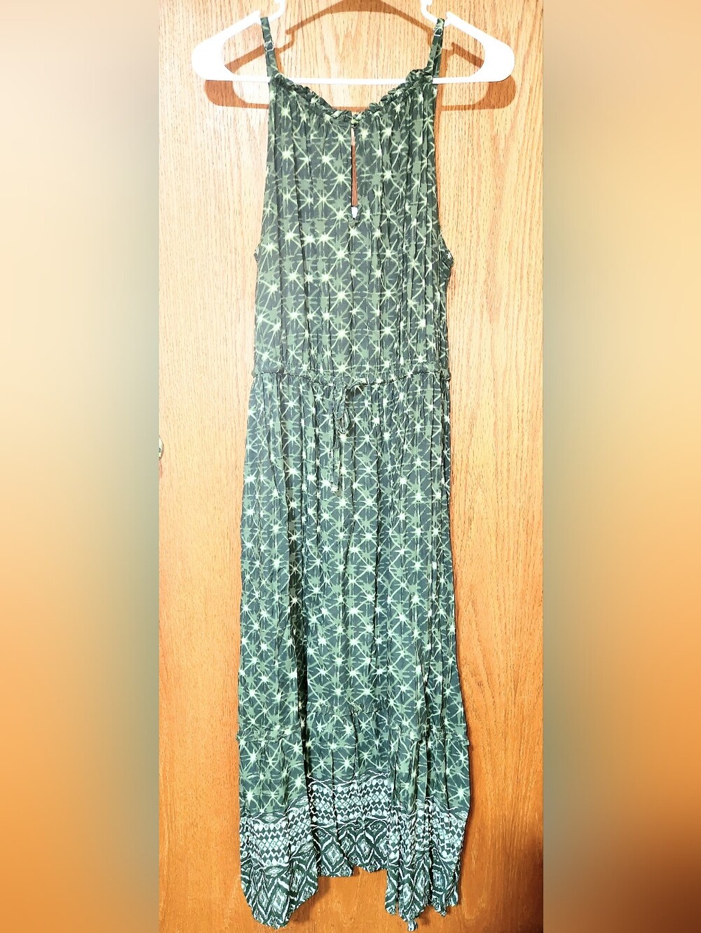 Green Bandana Maxi Dress
